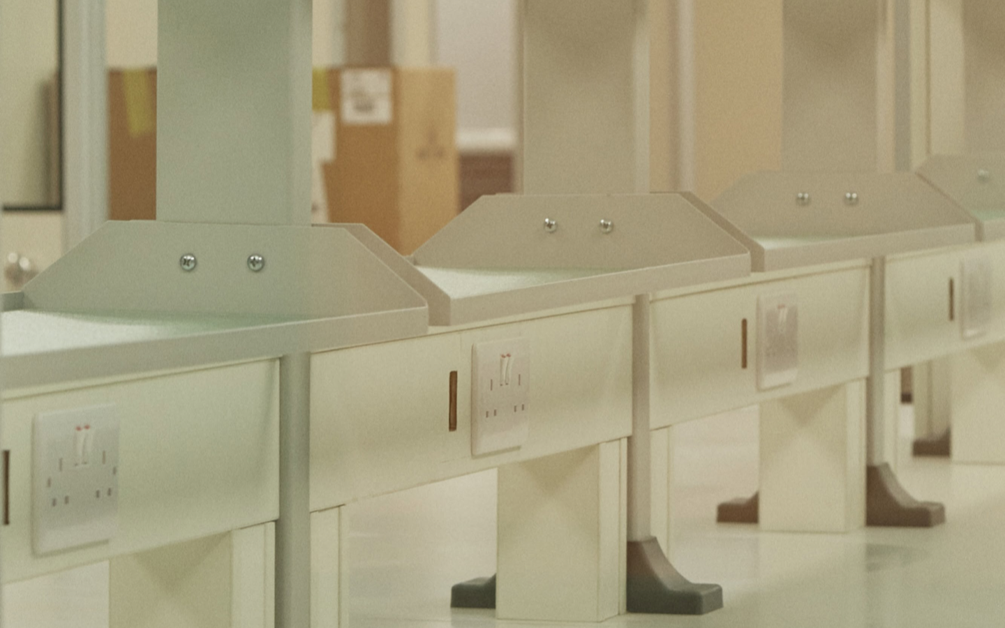 Workstations in the new production area